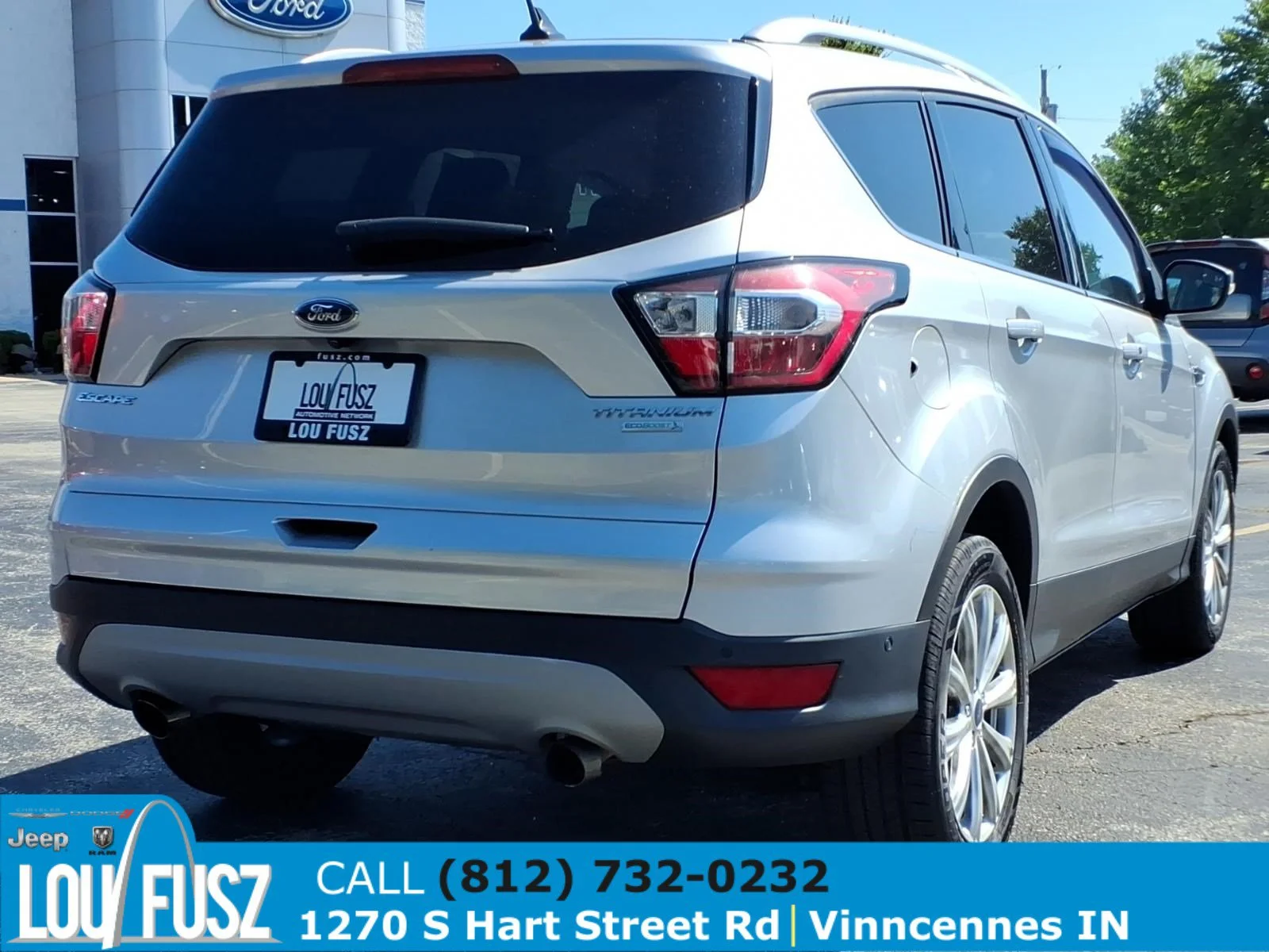Used 2018 Ford Escape Titanium with VIN 1FMCU0J93JUA52615 for sale in Vincennes, IN