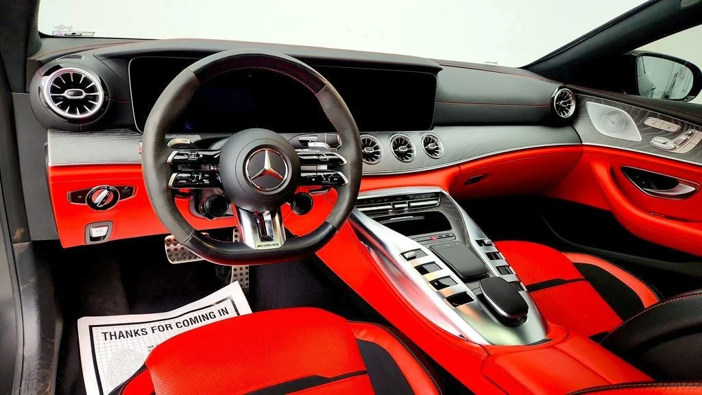 Used 2023 MANUFAKTUR Graphite Grey Magno Mercedes-Benz AMG® GT 43 4-Door Coupe w/ Nappa Leather & Driver Assistance Pkg image 12