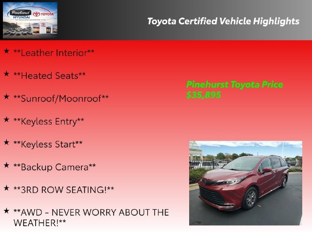 Used 2021 Red Toyota XLE image 26