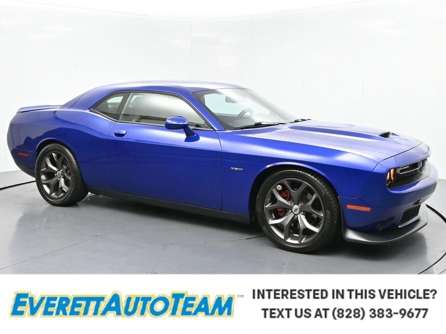 Indigo Blue 2019 Dodge Challenger Coupe Rear-Wheel Drive 