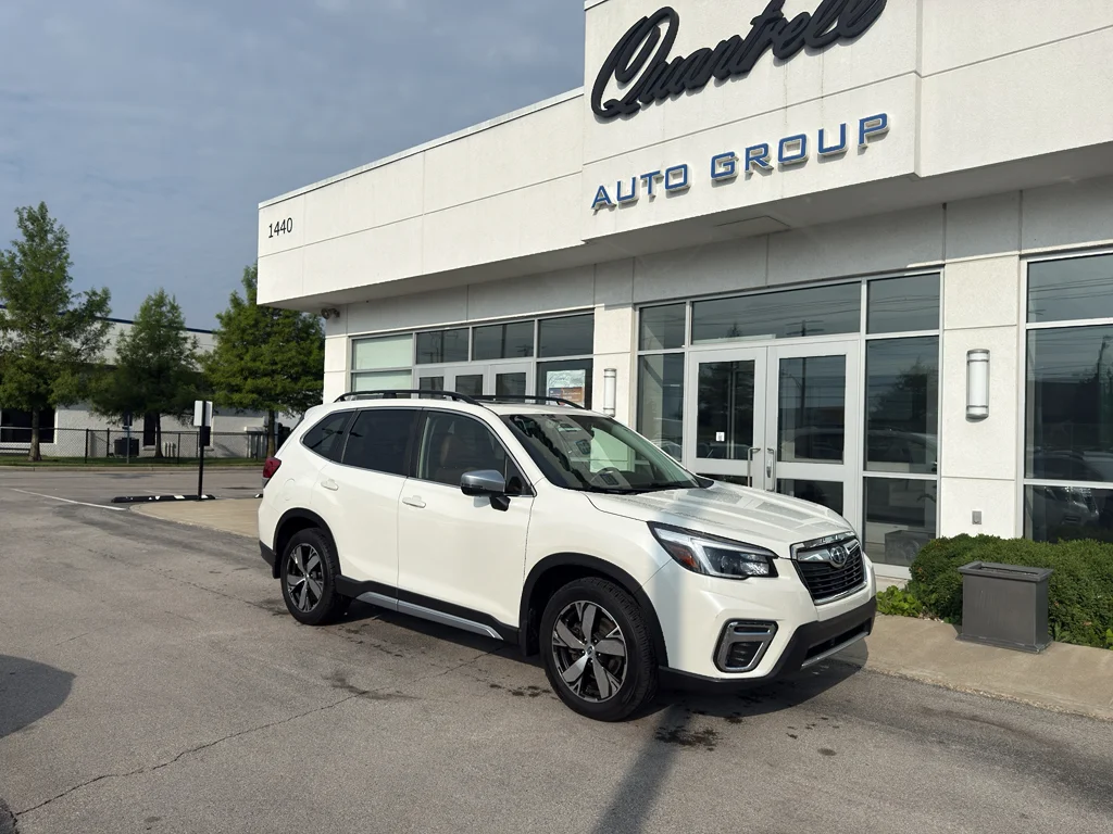 Used 2021 Crystal White Pearl Subaru Touring image 1