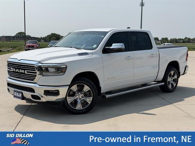 Used 2023 Bright White Clearcoat Ram Laramie image 1