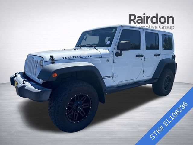 Used 2014 Bright White Clearcoat Jeep Rubicon image 3