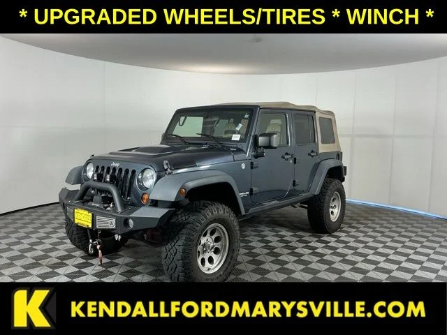 Used 2008 Blue Jeep Unlimited Rubicon image 1