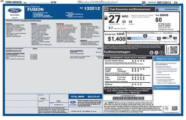 Used 2019 Gray Ford SE image 3