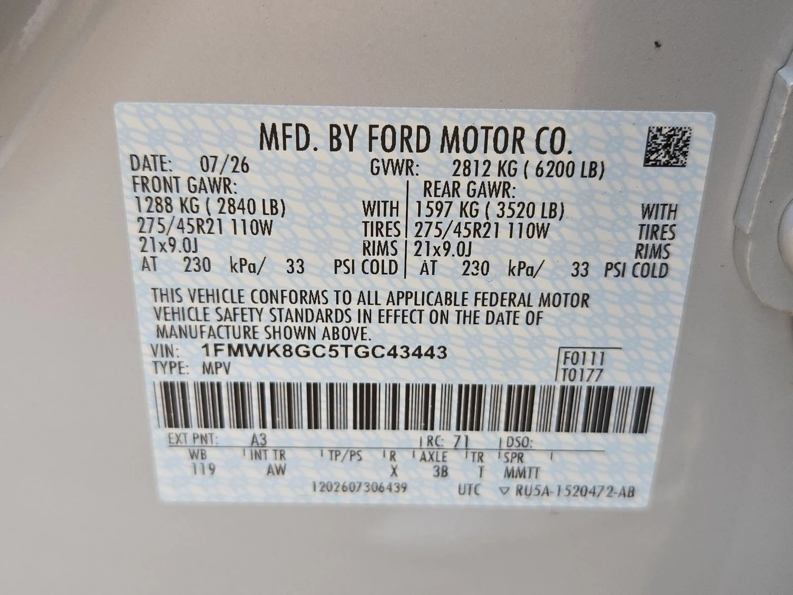 New 2026 Space White Metallic Ford ST image 31