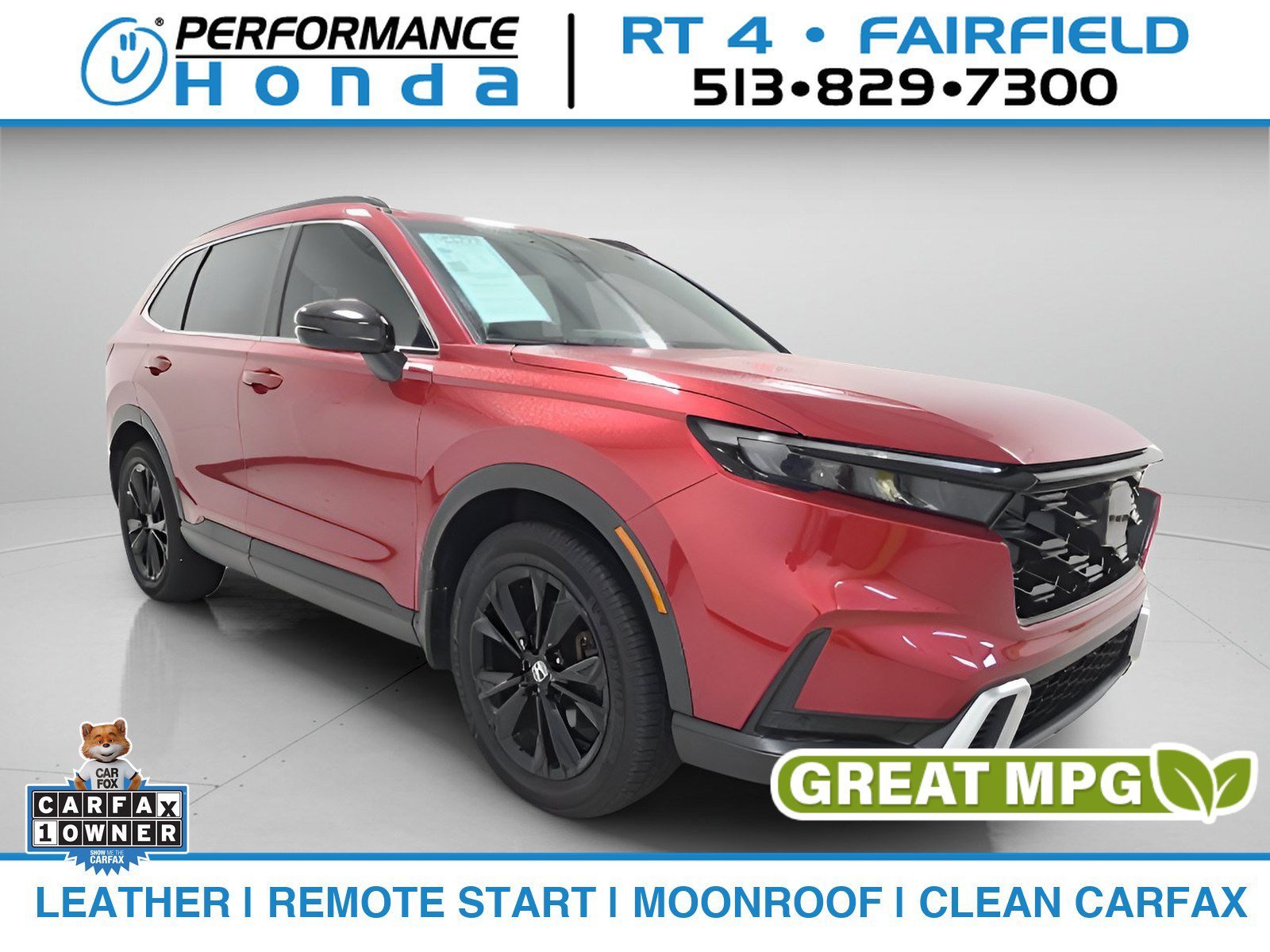 Used 2024 Radiant Red Metallic Honda Sport Touring image 1