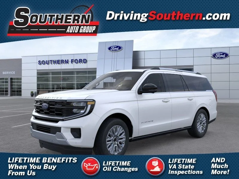 New 2026 Star White Metallic Tri-Coat Ford Platinum image 1