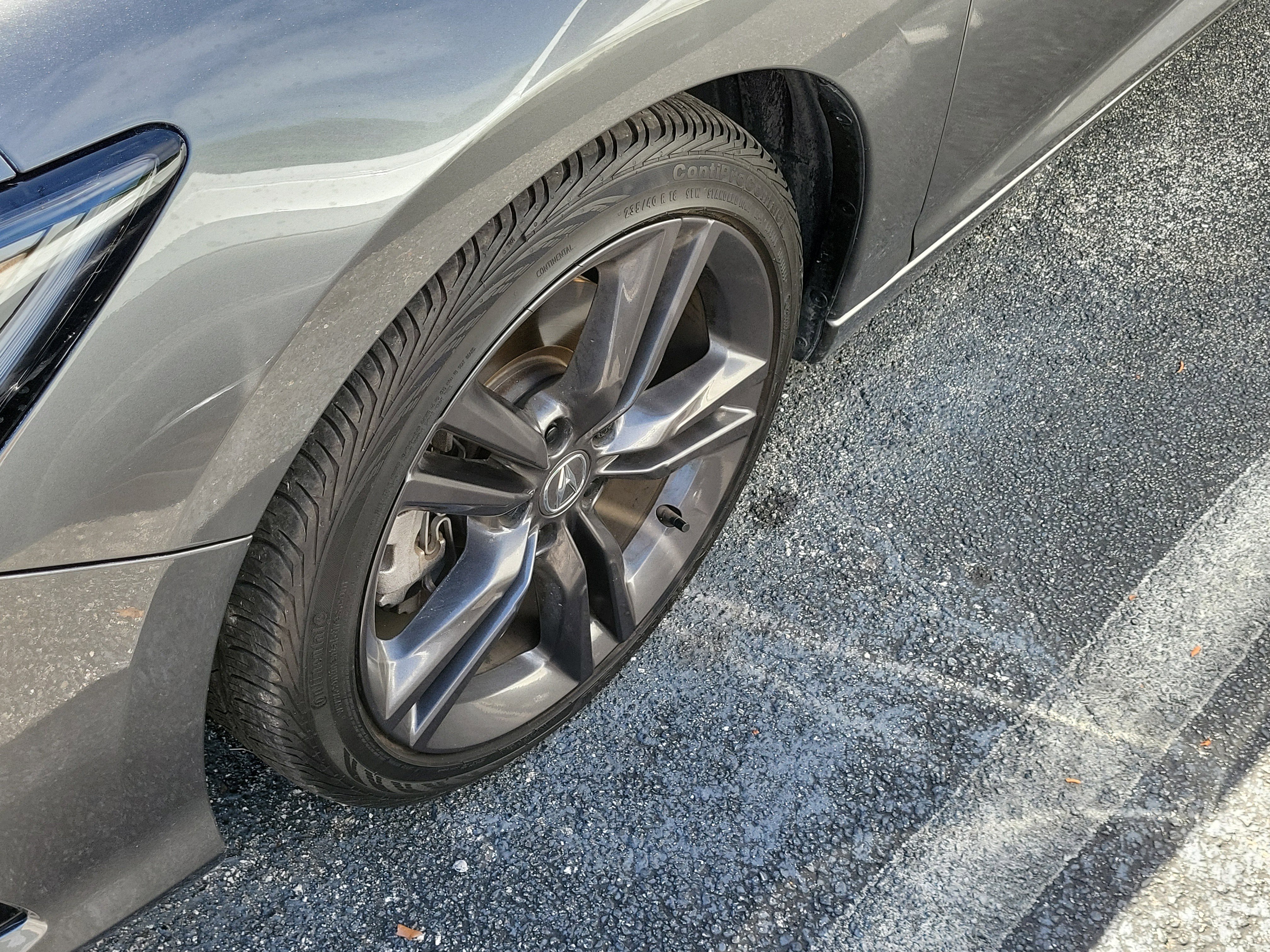 Used 2024 Liquid Carbon Metallic Acura A-SPEC TECH image 8