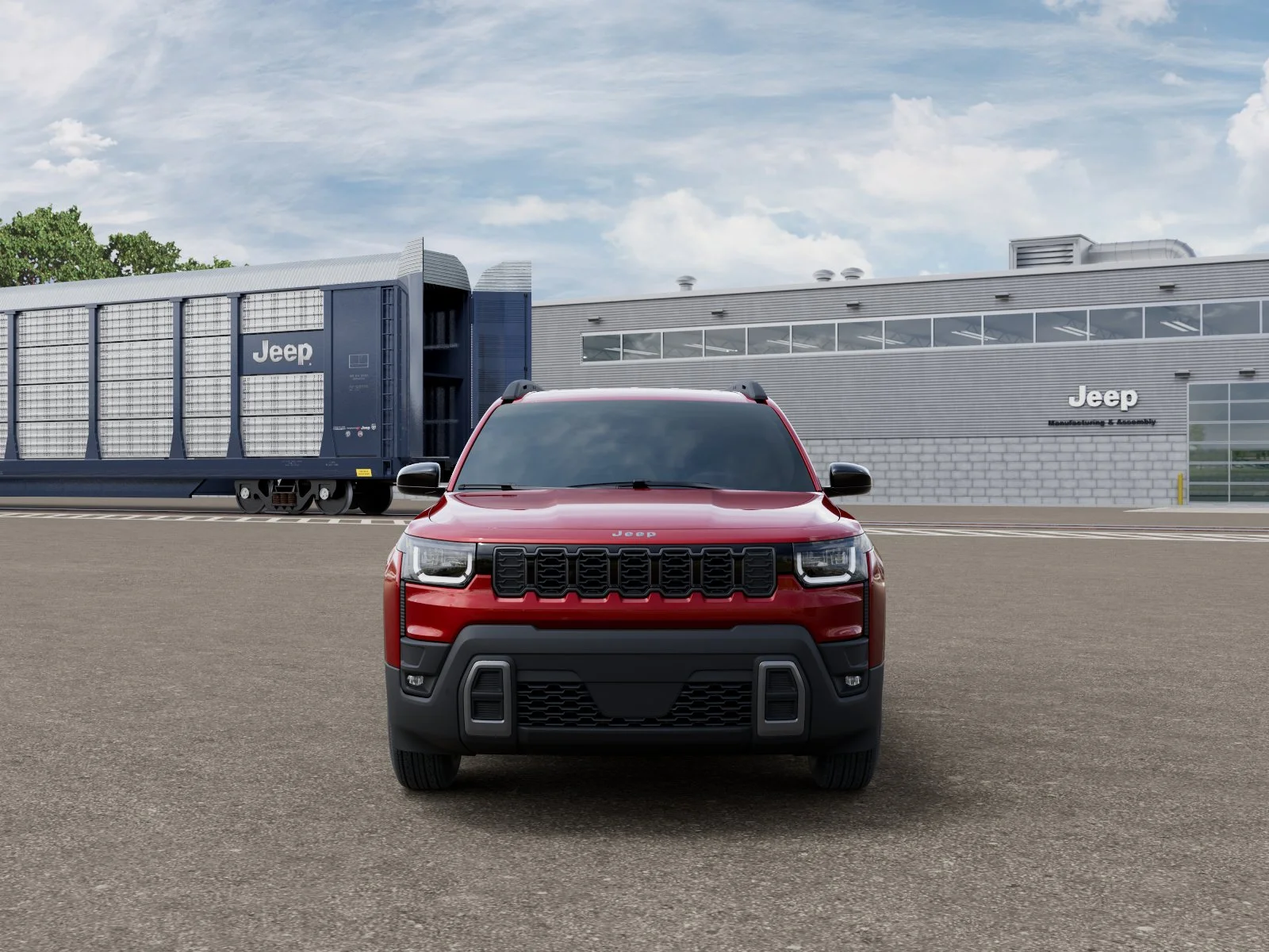 New 2026 Red Hot Pearl-Coat Exterior Paint Jeep Laredo image 32
