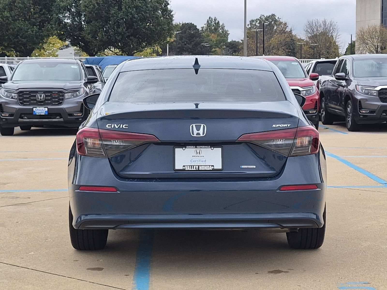Certified Used 2025 Blue Lagoon Pearl Honda Sport Sedan image 8