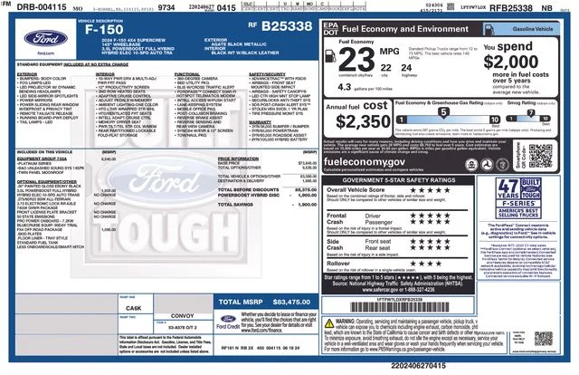 Used 2024 Agate Black Metallic Ford Platinum image 21