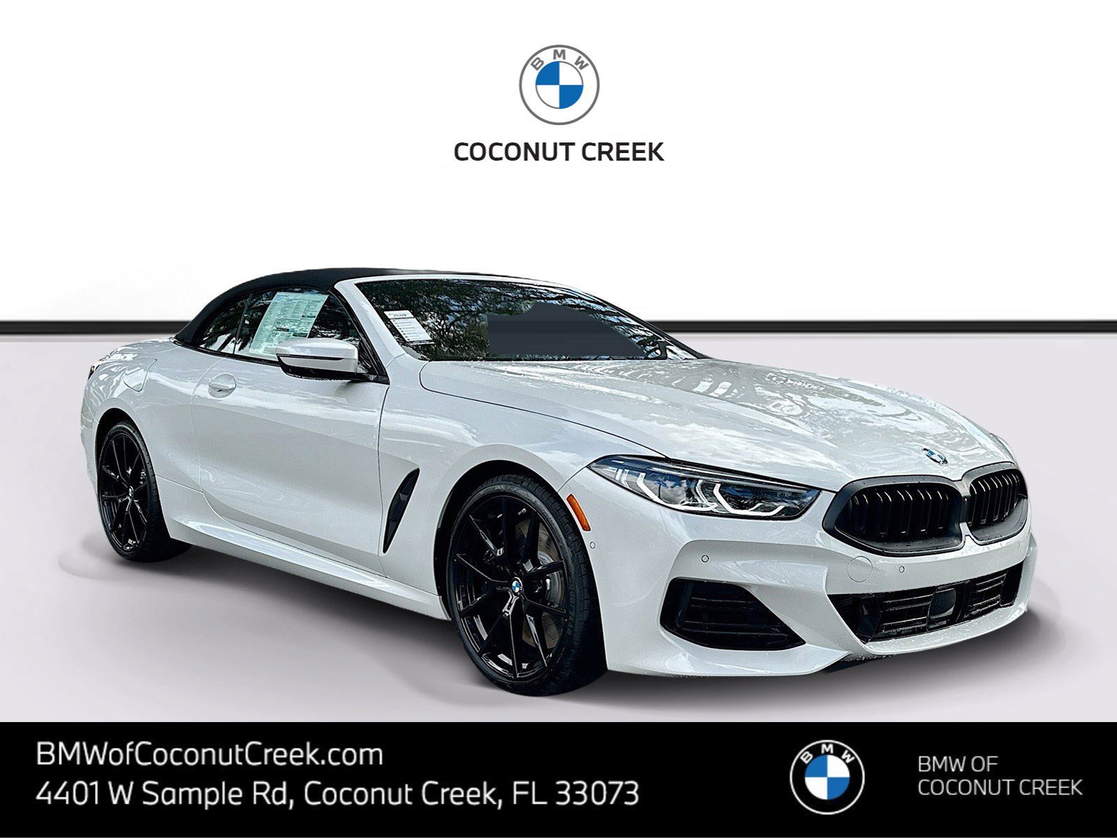 New 2026 Mineral White Metallic BMW 840i image 1