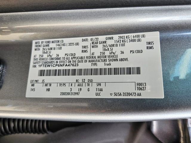 Used 2022 Iconic Silver Metallic Ford Lariat image 33
