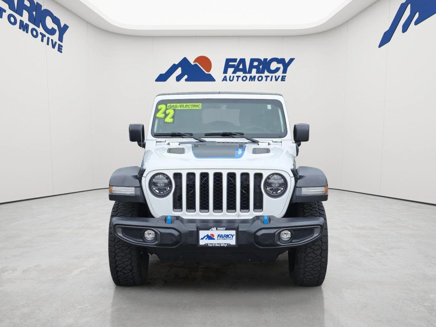 Used 2022 Bright White Clearcoat Jeep Unlimited Rubicon image 2