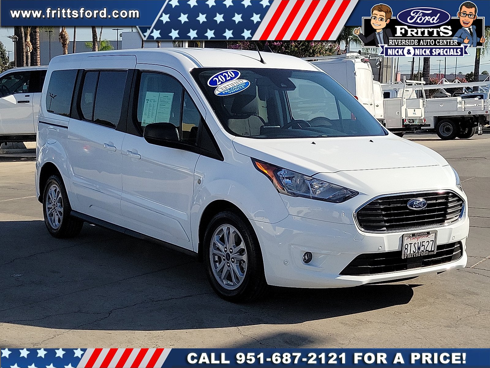 Certified Used 2020 Frozen White Ford XLT Passenger Wagon image 20