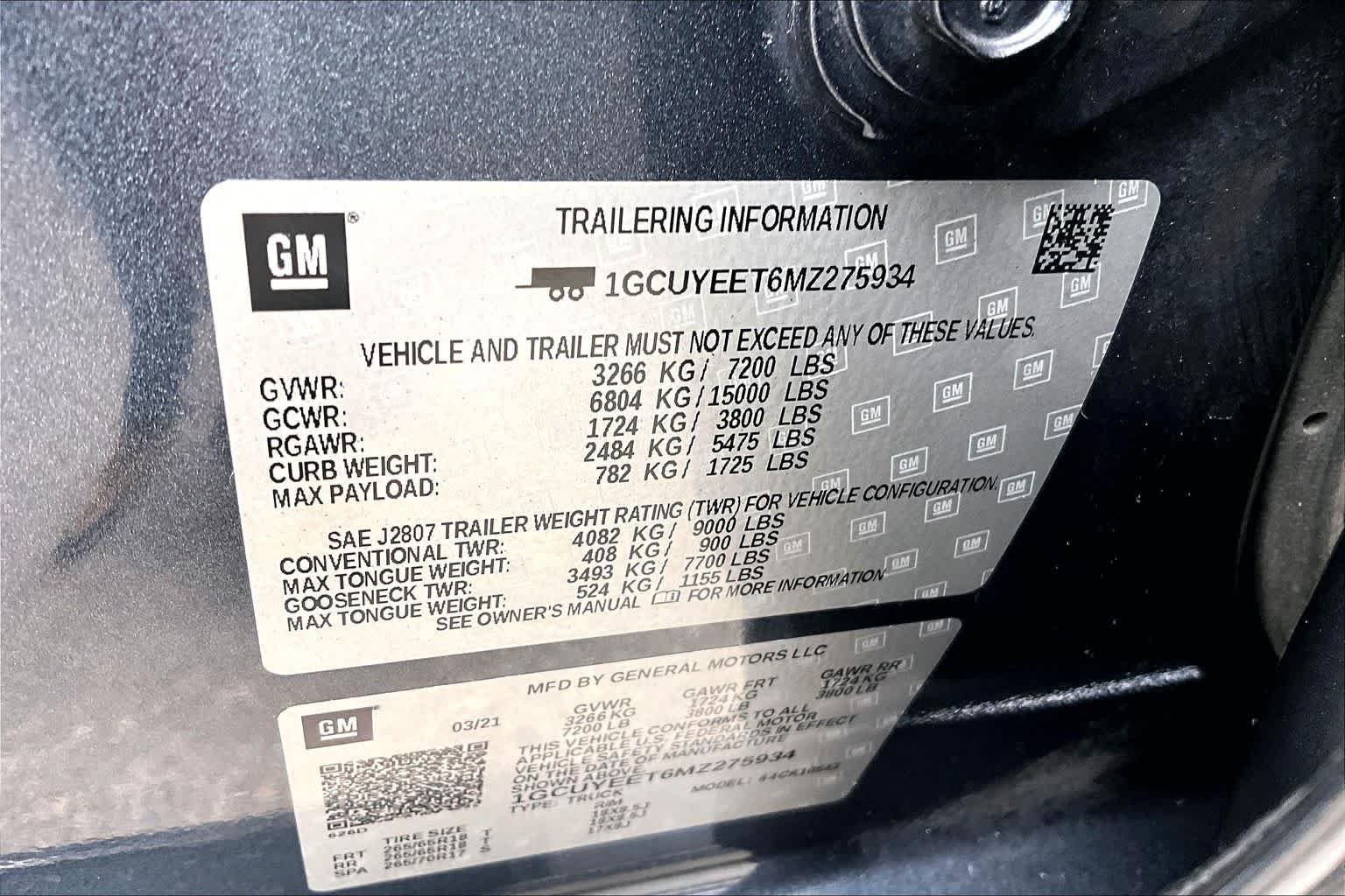 Used 2021 Shadow Gray Metallic Chevrolet RST image 33