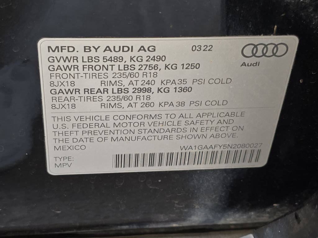Used 2022 Black Audi 45 S line Premium image 37