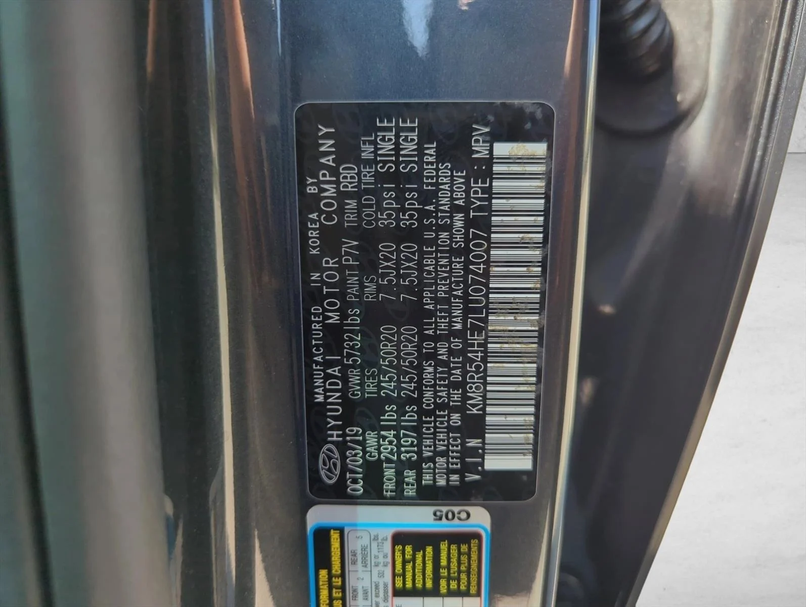 Used 2020 Steel Graphite Hyundai Limited image 30