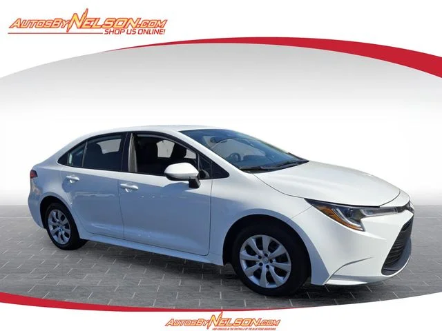 Used 2025 White Toyota LE image 1