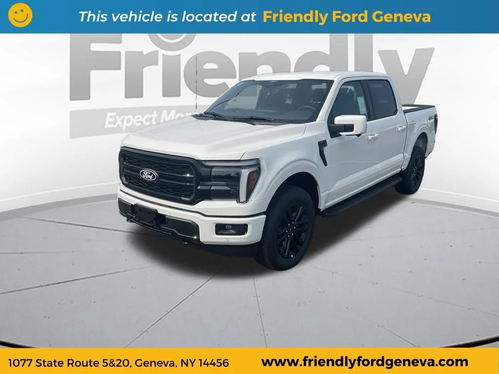 New 2026 Star White Metallic Tri-Coat Ford Lariat® image 1