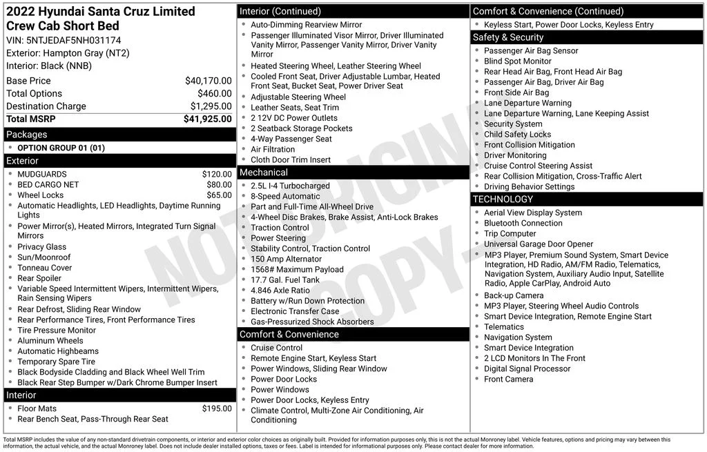 Used 2022 Gray Hyundai Limited image 8