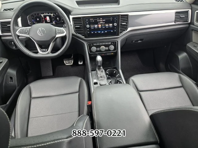 Certified Used 2023 Blue Metallic Volkswagen 3.6L V6 SEL R-LINE image 15
