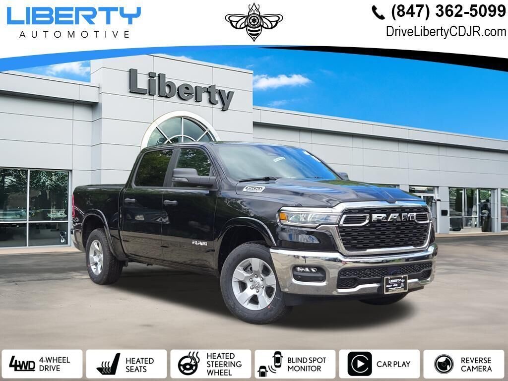 New 2026 Diamond Black Crystal Pearl-Coat Exterior Paint RAM Big Horn/Lone Star image 1