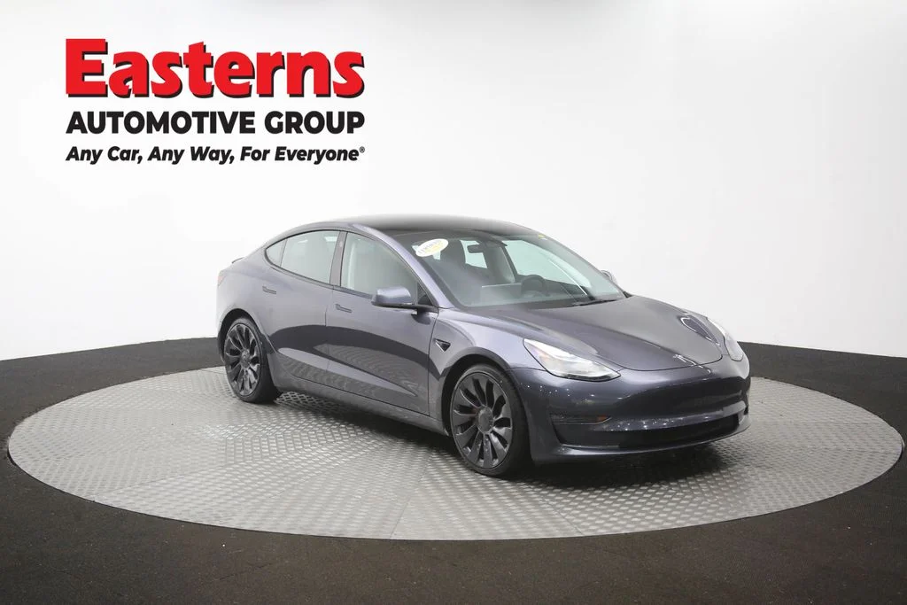 Used 2022 Gray Tesla Performance image 44