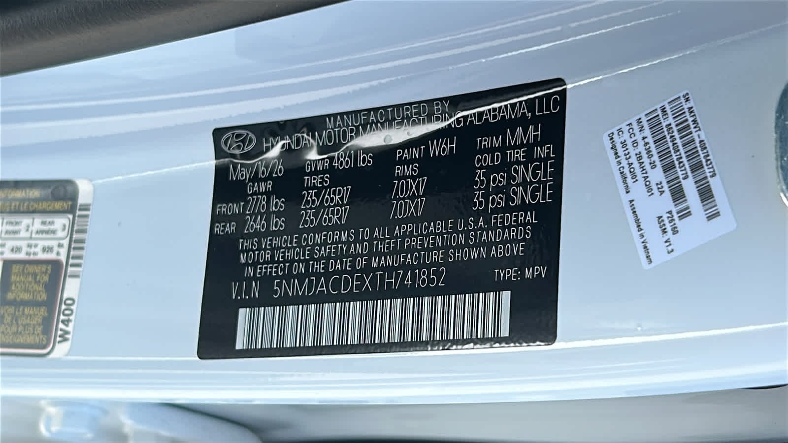 New 2026 Serenity White Pearl Hyundai SE AWD image 30