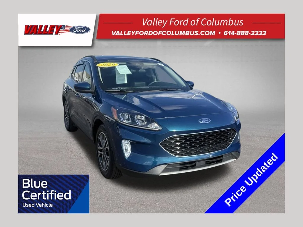 Used 2020 Green Metallic Ford SEL image 1
