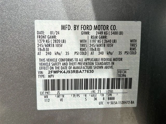 Used 2024 Silver Ford SEL image 41