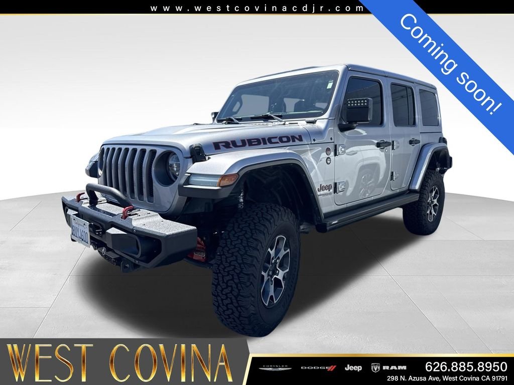 Used 2021 Silver Jeep Unlimited Rubicon image 3