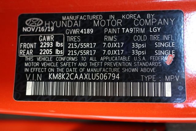 Used 2020 Orange Hyundai SEL image 29