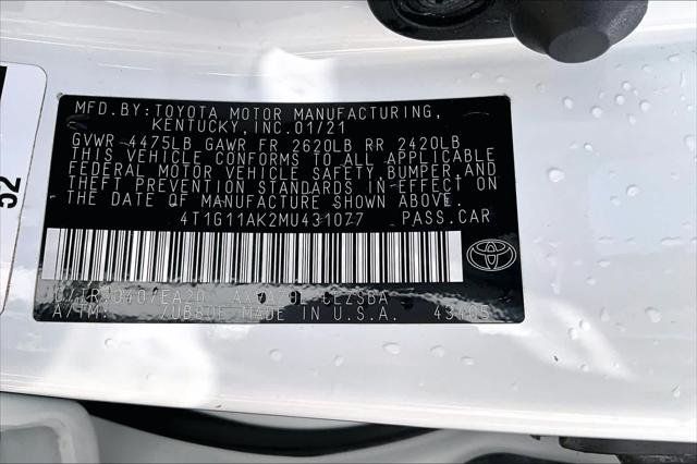 Certified Used 2021 ICE CAP Toyota  image 32
