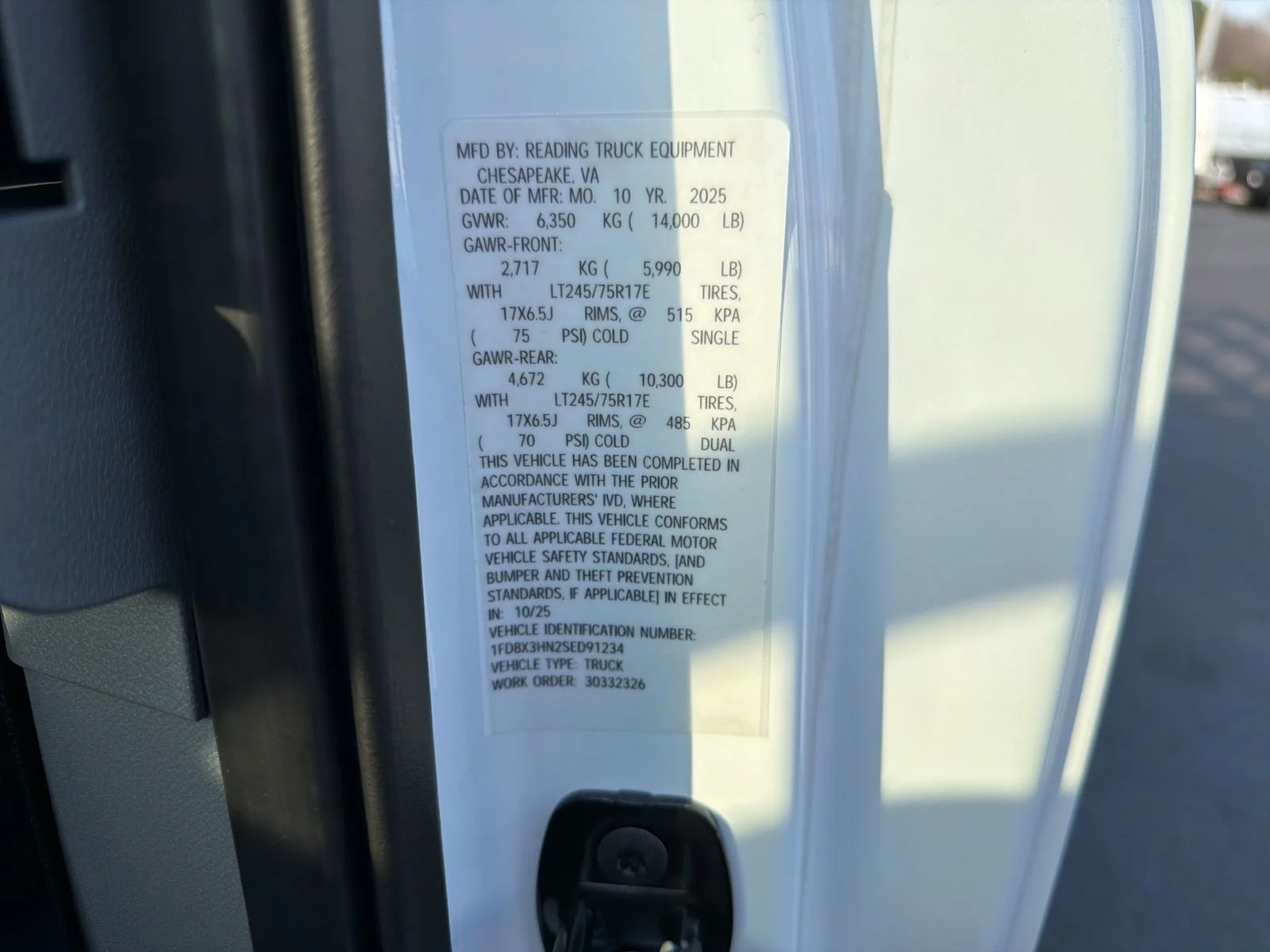 New 2025 White Ford XL image 18