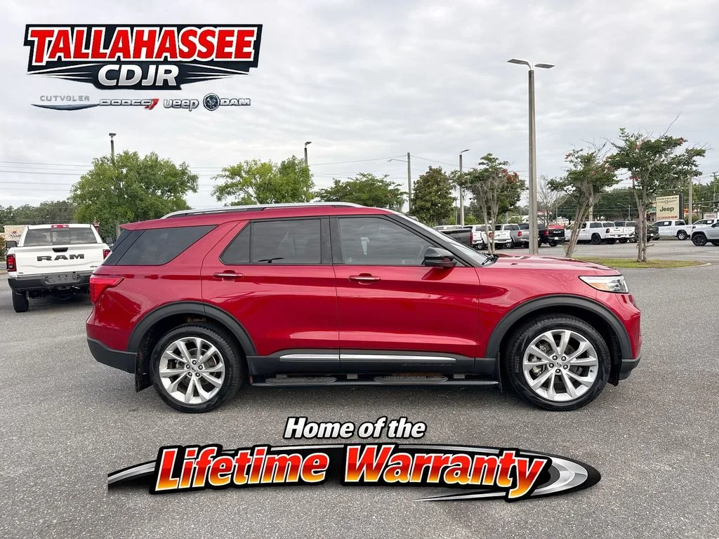Used 2023 Red Metallic Ford Platinum image 2