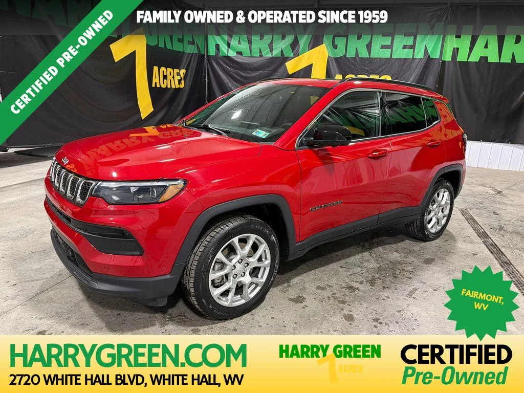 Certified Used 2024 Red Hot Pearlcoat Jeep Latitude Lux image 1