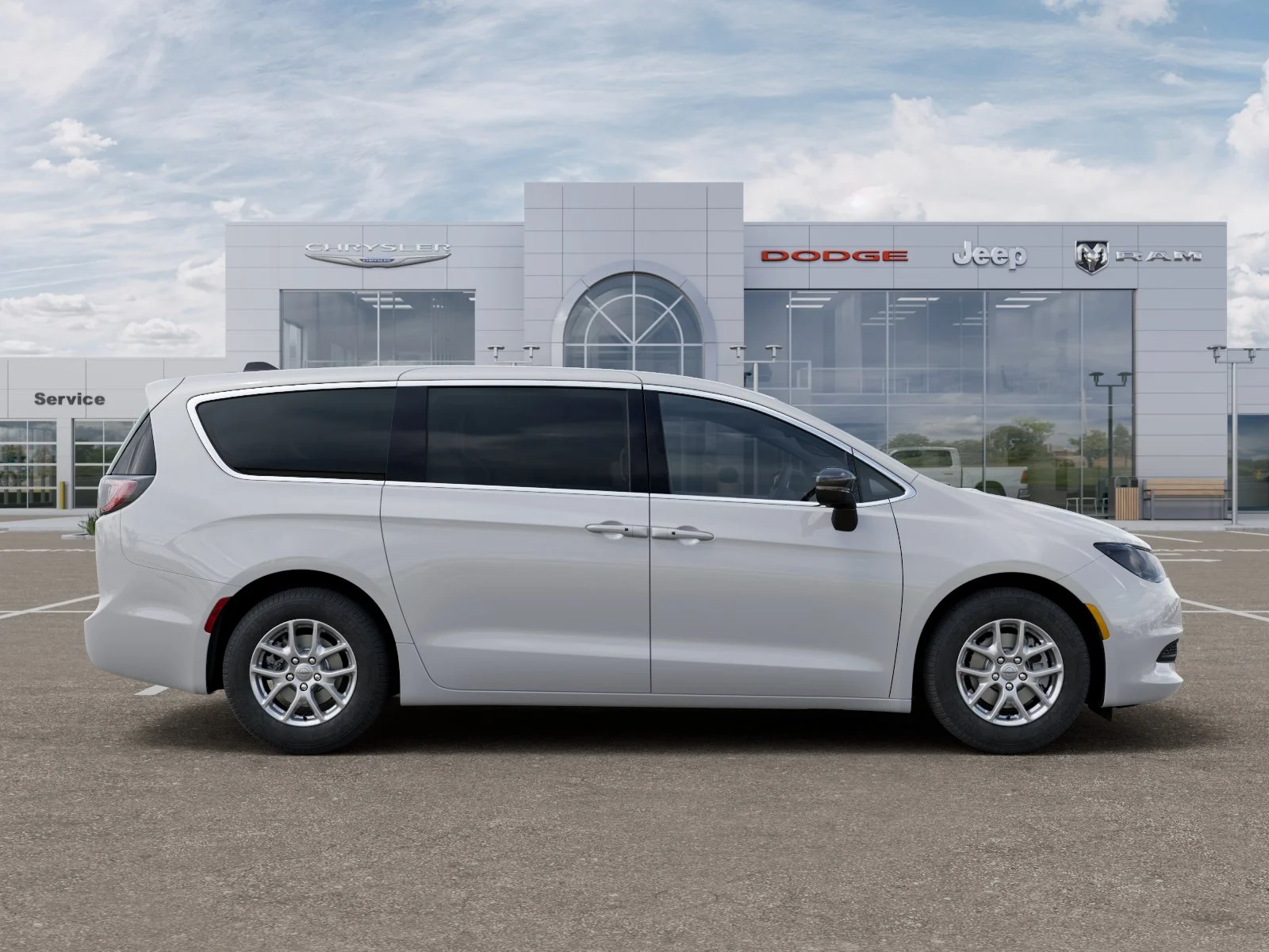 New 2025 Bright White Clear-Coat Exterior Paint Chrysler LX image 48