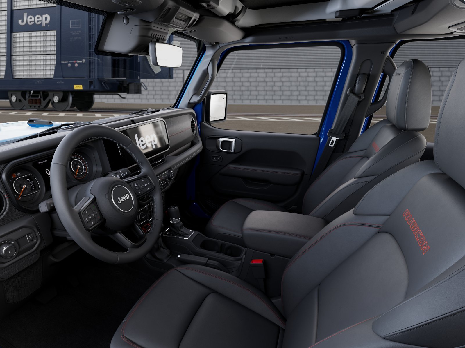 New 2026 Hydro Blue Pearl-Coat Exterior Paint Jeep Rubicon X 4-Door image 48