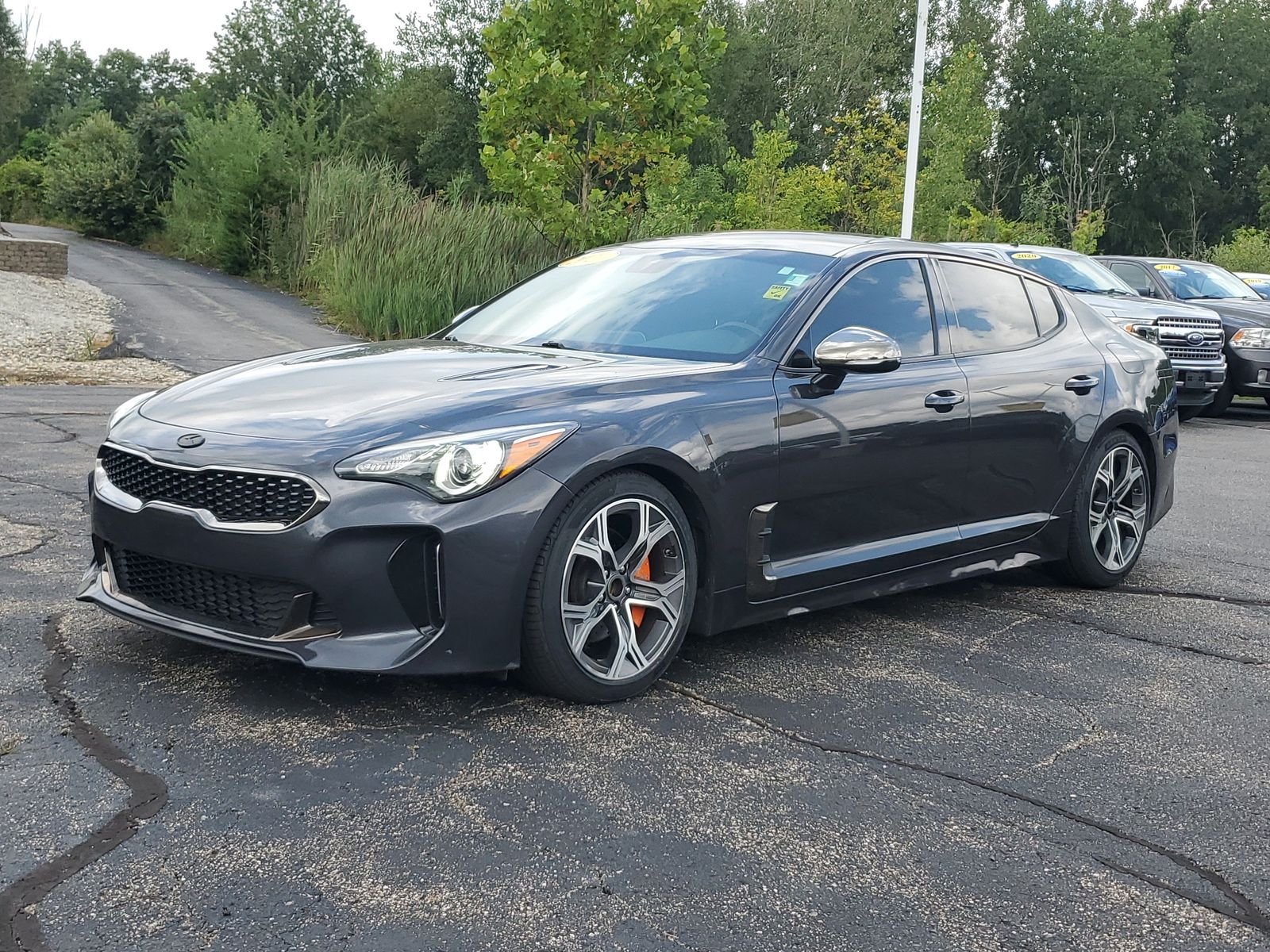 Used 2020 Kia Stinger GT-Line with VIN KNAE15LA0L6073906 for sale in Paw Paw, MI