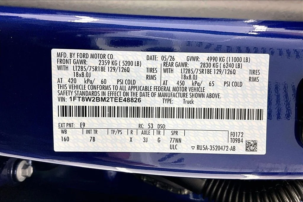New 2026 Blue Metallic Ford F-250® Platinum® image 8