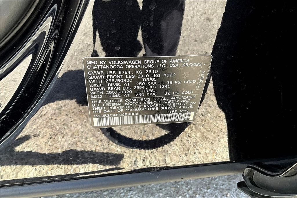 Used 2022 Gray Volkswagen 3.6L V6 SE w/Technology image 20