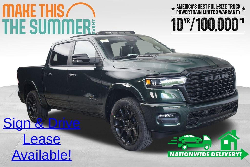 New 2026 Serrano-Green Metallic Exterior Paint RAM Laramie image 1