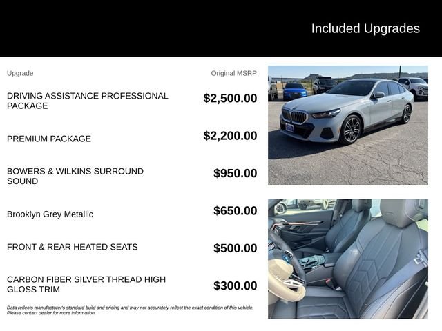 Certified Used 2026 Gray Metallic BMW 550e xDrive image 5