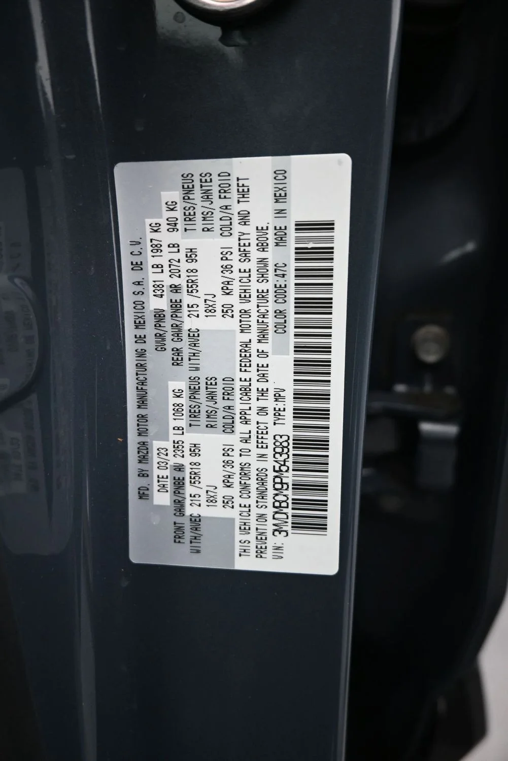 Used 2023 Gray Mazda 2.5 S Carbon Edition image 24