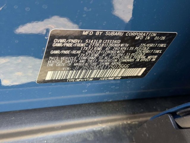 New 2026 GEYSER BLUE Subaru Wilderness image 25