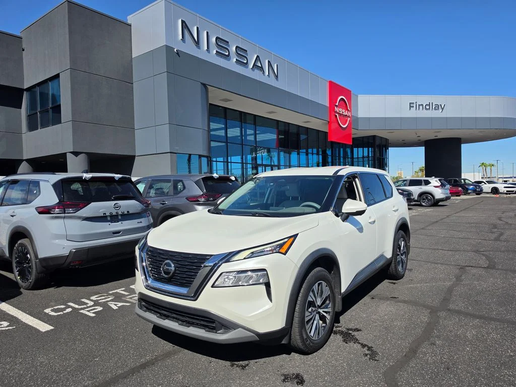 Certified Used 2021 White Nissan SV image 1