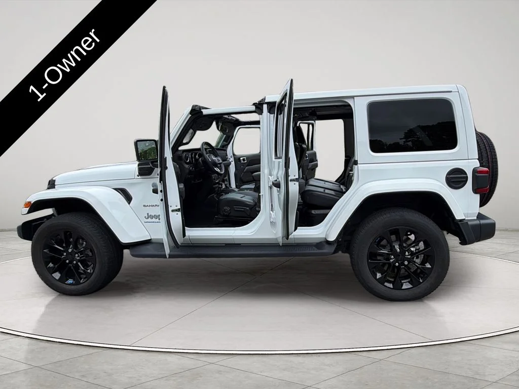 Used 2023 Bright White Clearcoat Jeep Sahara 4xe image 11