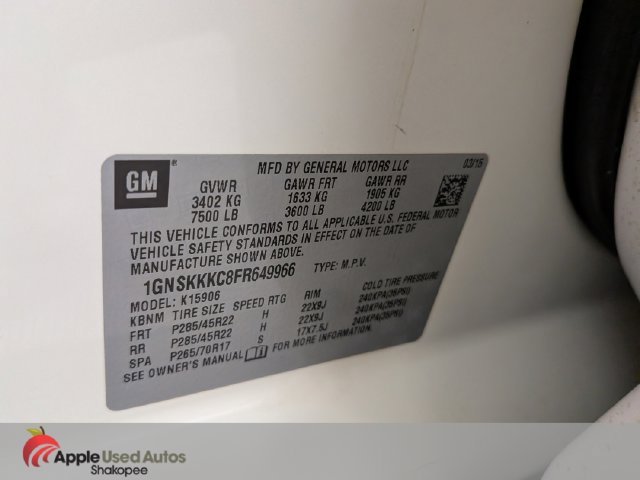 Used 2015 White Chevrolet LTZ image 62